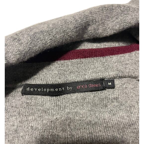 Development by Erica Davies Cashmere Long Line Duster Cardigan Sweater Medium - Picture 7 of 8